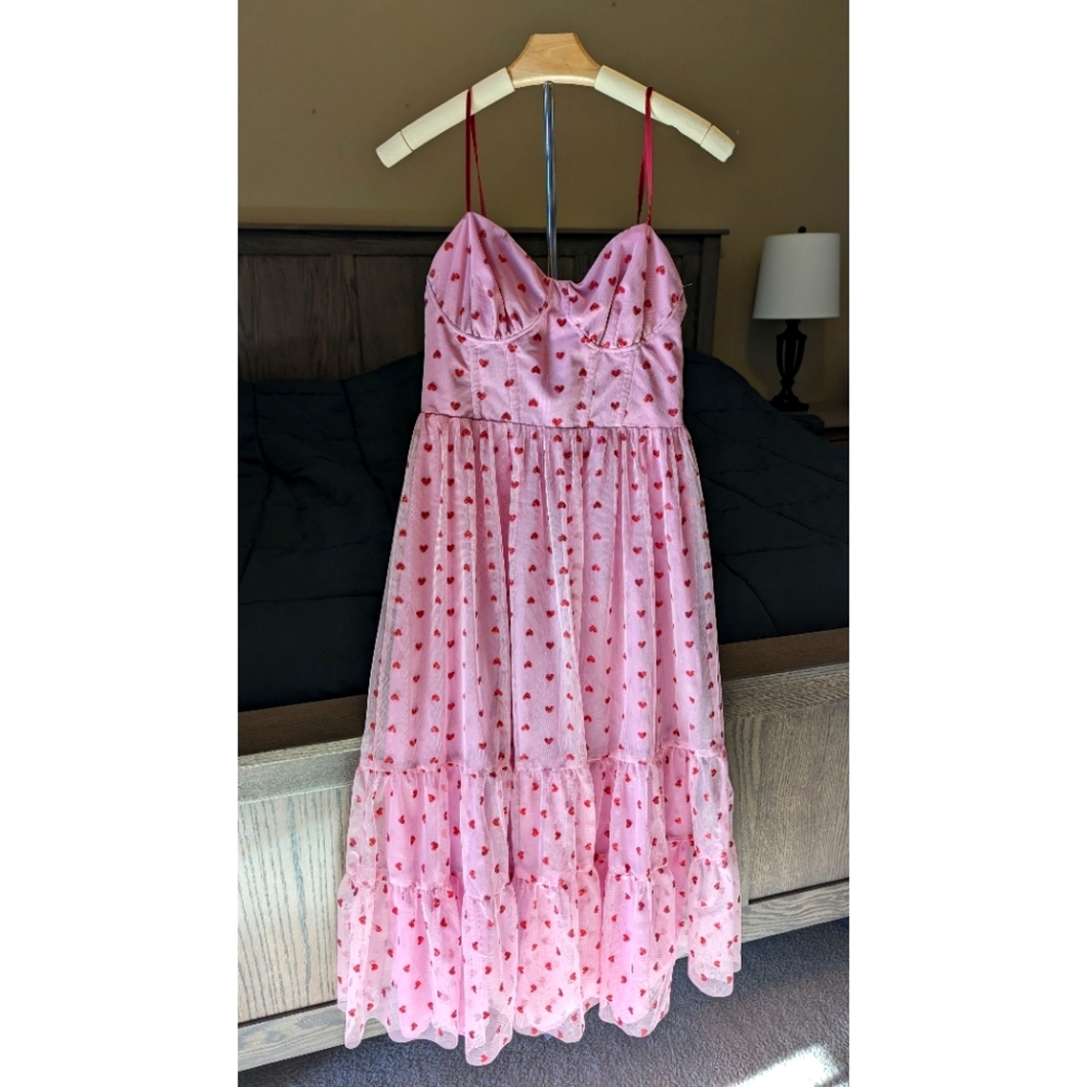 Betsy Johnson Pink Heart Dress